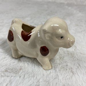 Vintage Tiny Cow Toothpick Holder cute Country Decor